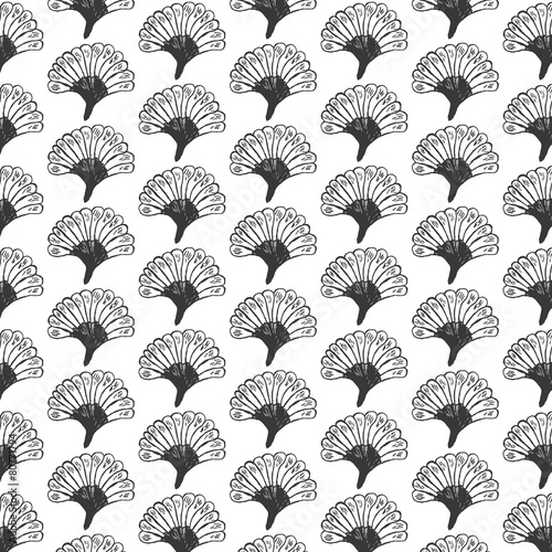 Seamless beauty floral patterns on white background