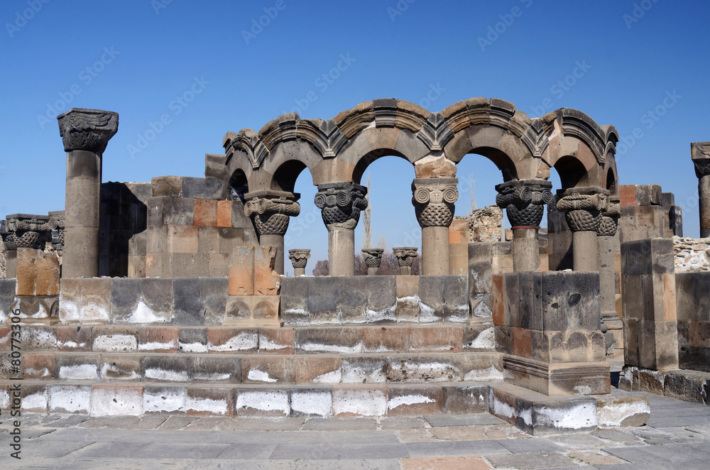 Ruins of Zvartnots (celestial angels) temple ,Armenia,unesco