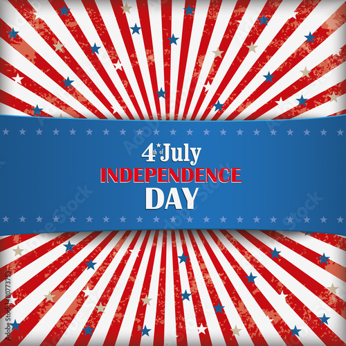4th july retro banner