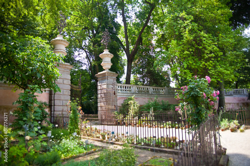 Entrance of Botanical garden in Padova