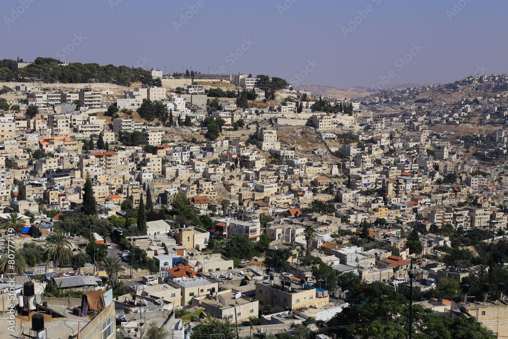 View of the Arab part of Jerusalem, Palestine, Israel