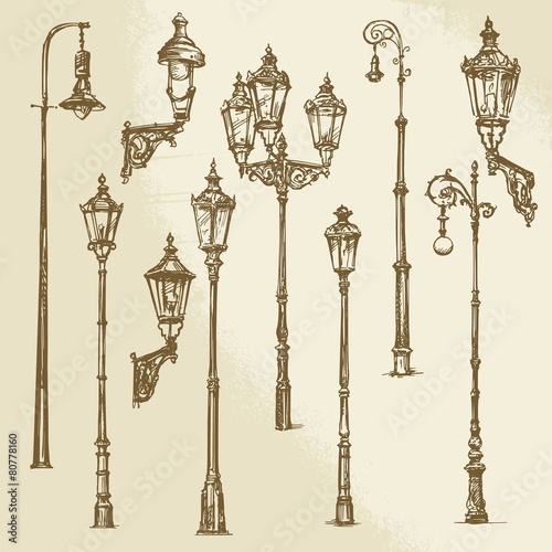 Street lamp set