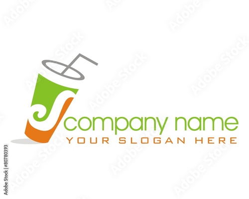 drink glass logo vector