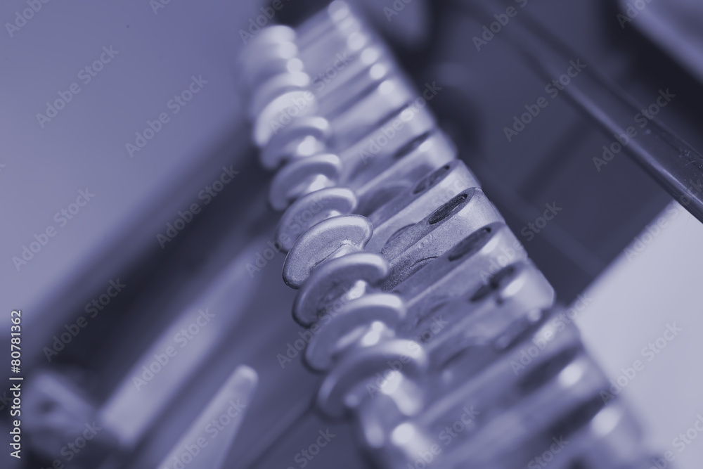 Components printing press working mechanism Components printing press working mechanism