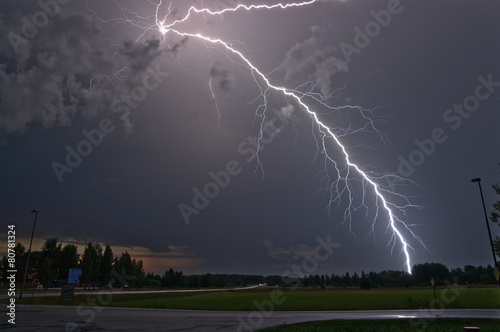 Lightning strike in Sweden