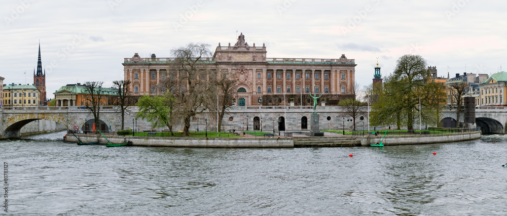 Riksdag (parliament) building at Helgeandsholmen island.