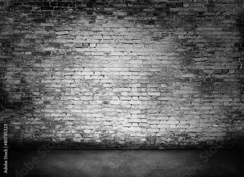 white murky brick wall