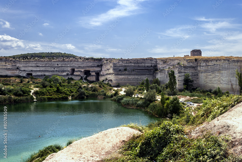 The lake in the quarries