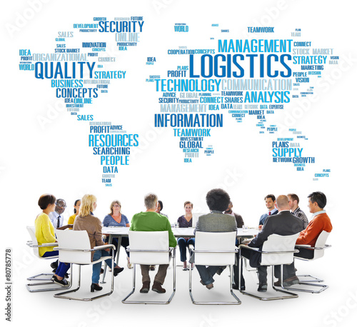 Logistics Management Freight Service Production Concept #80785778