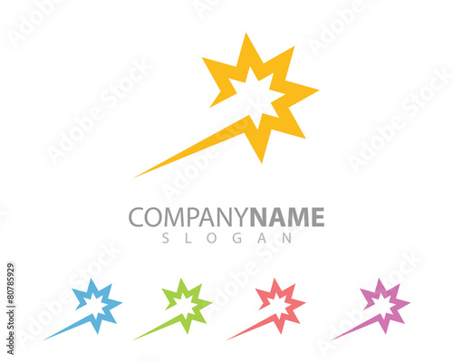 star logo - comet - abstract logo