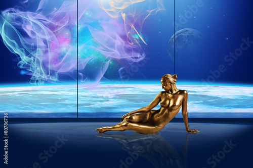Fotografie Gold lady