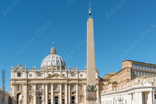 Saint Peters Basilica and square in Vatican city, Rome