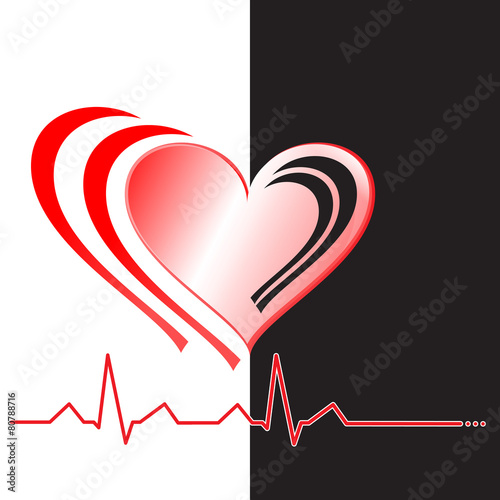Stylized heart and death.