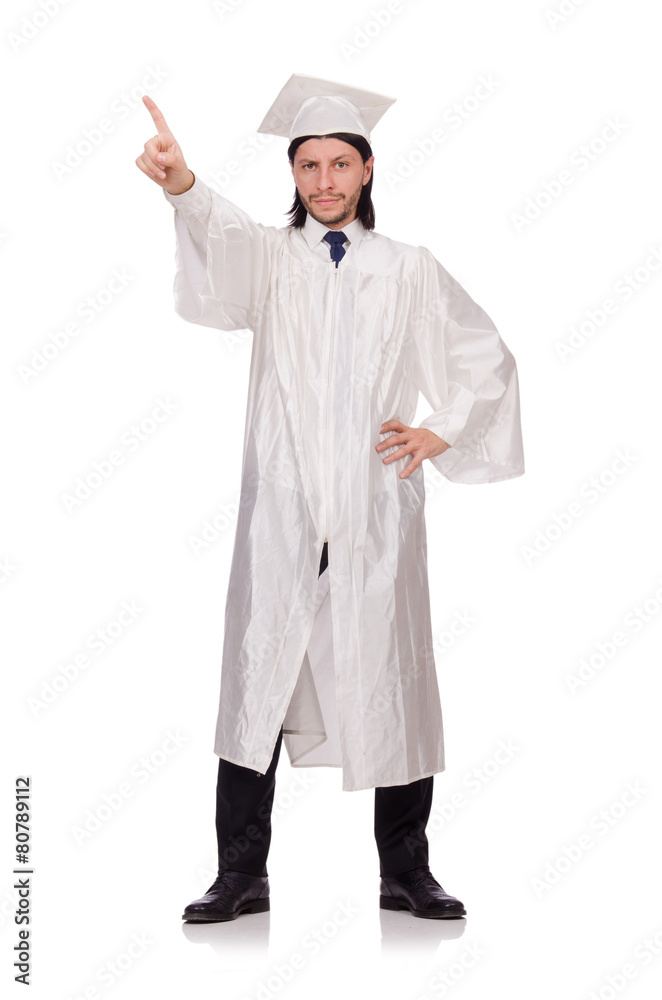 Young student isolated on the white Young student isolated on the white