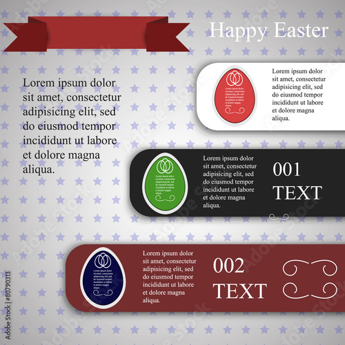 Infographics with Easter eggs photo