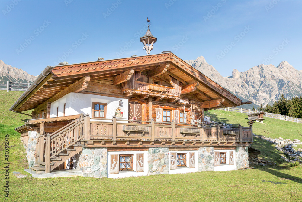 Mountain Chalet in the alps