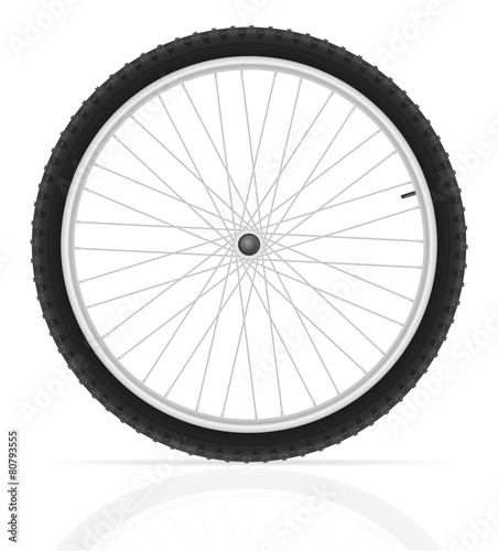 bicycle wheel vector illustration