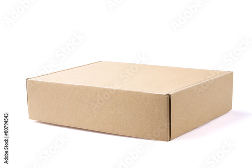 brown package box on isolated background © zhu difeng