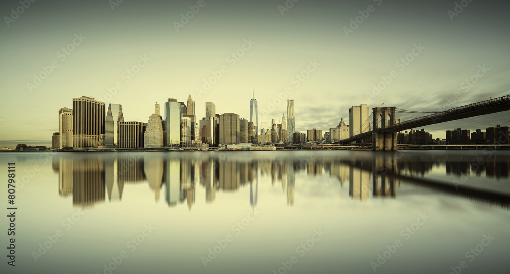 Fototapeta premium Manhattan sunrise, New york