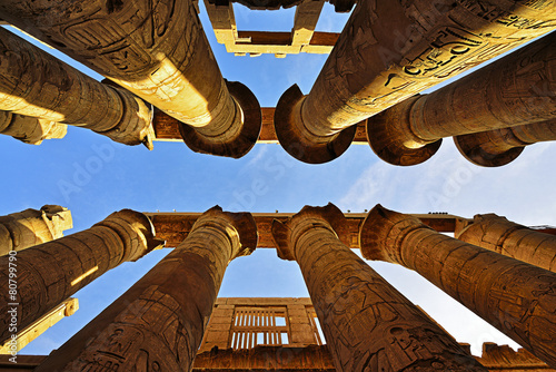 Großer Säulensaal im Karnak Tempel in Luxor - Ägypten photo