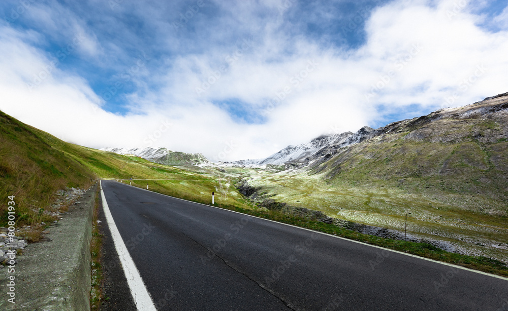 Road in the Italian Alps