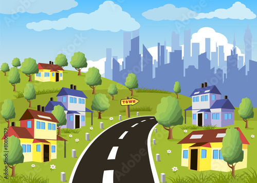 Suburban houses