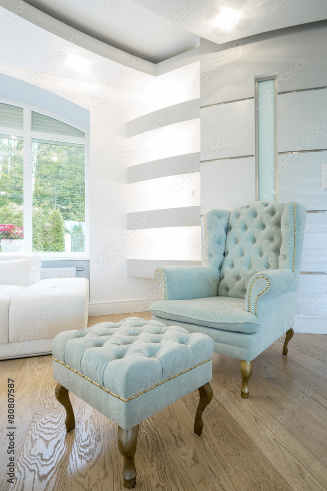 Fototapeta premium Vintage furniture inside crystal interior