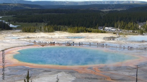 Grand Prismatic Spring, Yellowstone National Park, Wyoming, USA