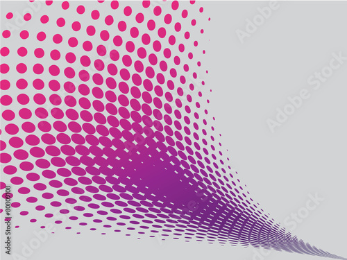 Abstract pink wave halftone