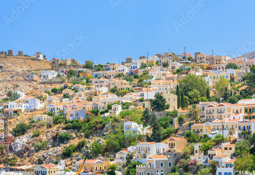 The capital of the island of Symi - Ano Symi. Greece © Nikolai Korzhov