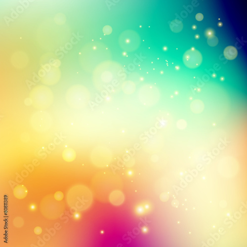 Abstract holiday light background with bokeh © marigold_88
