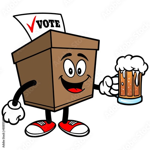 Ballot Box with Beer