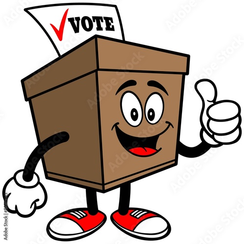 Ballot Box with Thumbs Up