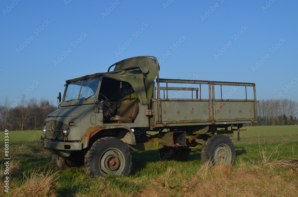 old truck in meadow old truck in meadow