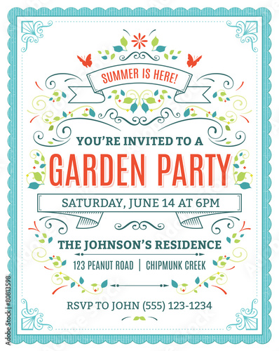 Garden Party Invitation
