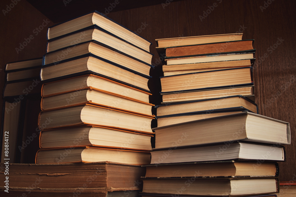 Naklejka premium A lot of old books