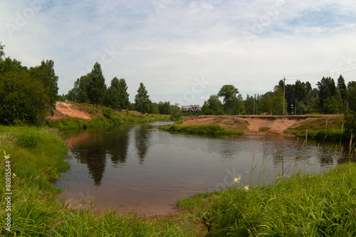 Fototapeta Naklejka Na Ścianę i Meble -  Landscape with River