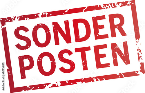 stempel sonderposten photo