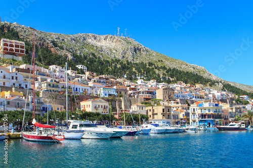 A view of a port in Kalymnos island, Greece © Marcin Krzyzak