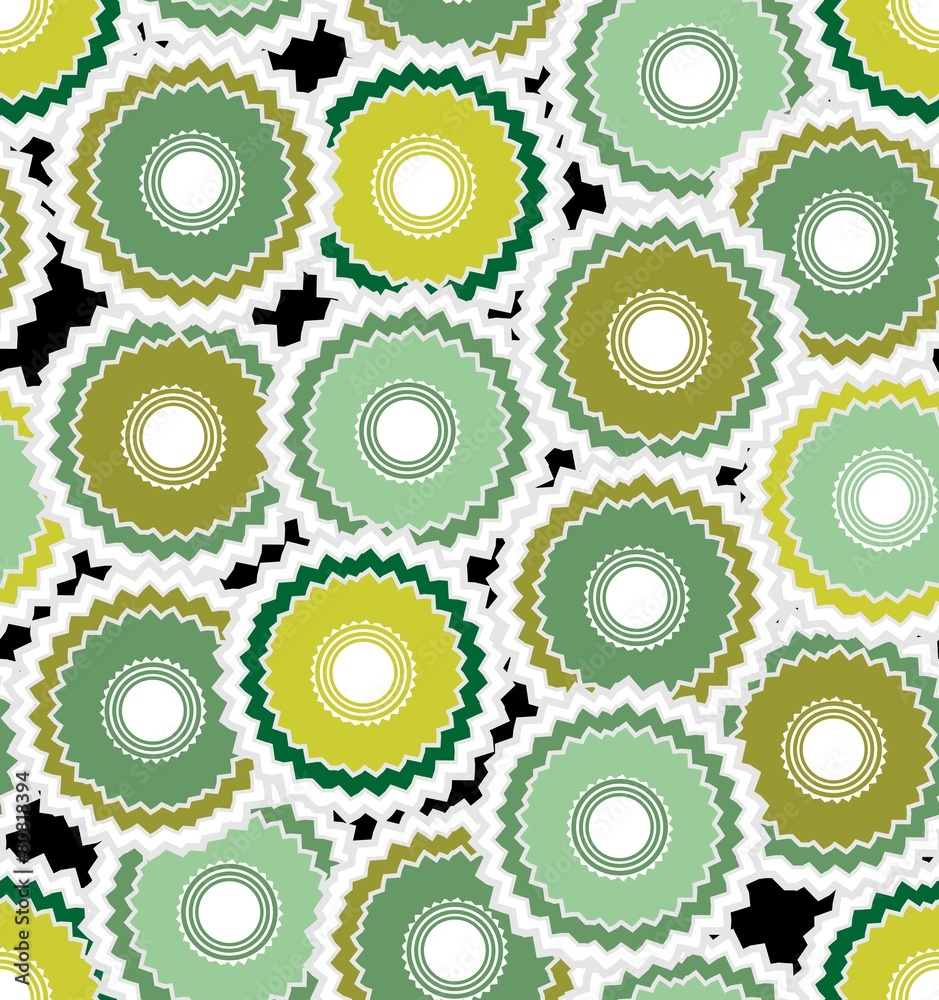 Seamless abstract background composed from green cogwheel Seamless abstract background composed from green cogwheel