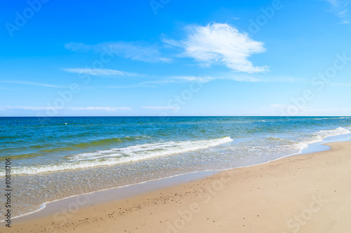 Beautiful sandy beach near Leba  Baltic Sea  Poland