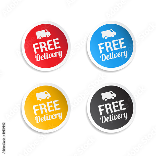 Free Delivery Stickers