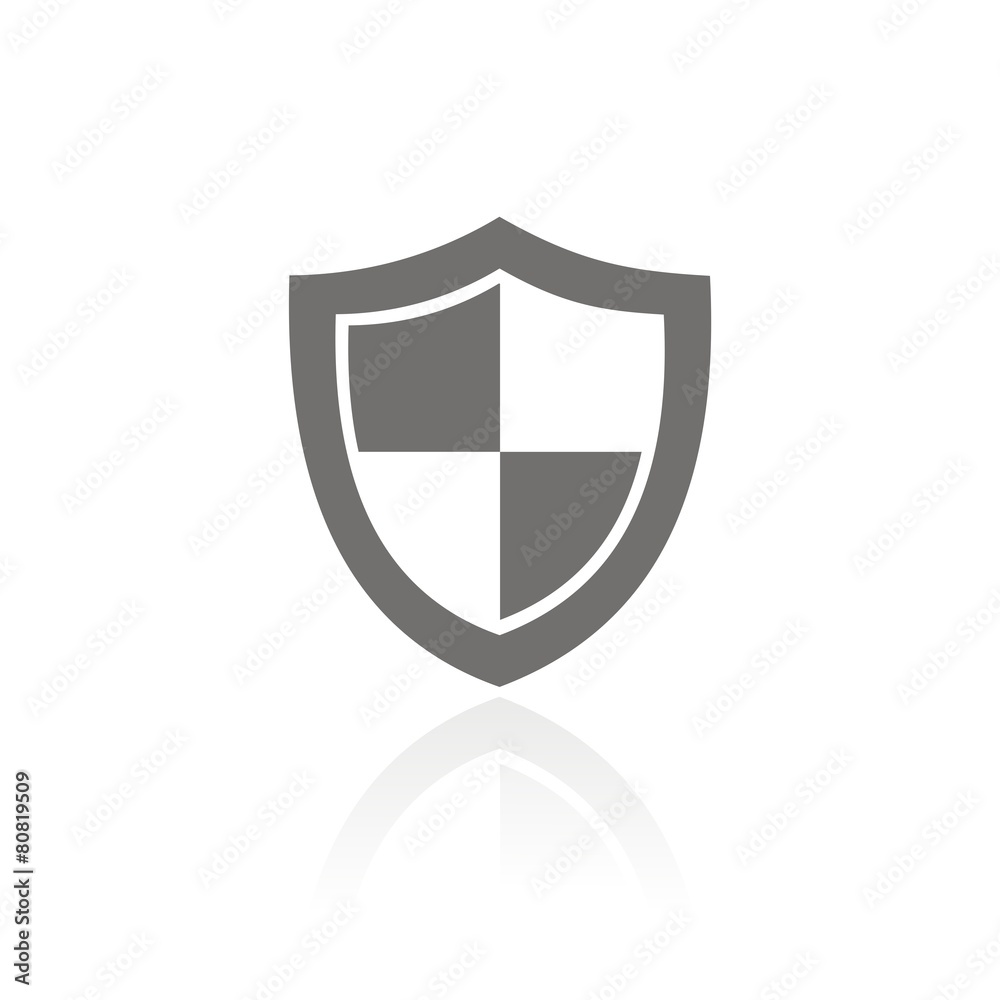 Icono escudo FB reflejo