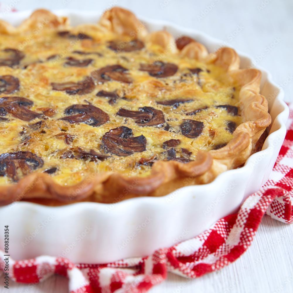 Caramelized Shallot and Mushroom Quiche Caramelized Shallot and Mushroom Quiche
