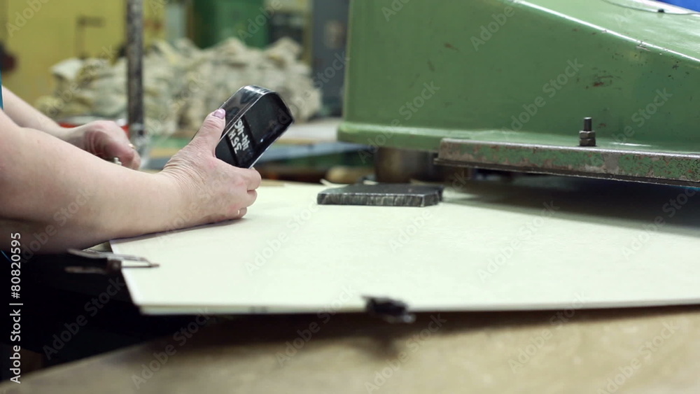 Cutting of necessary details using machine
