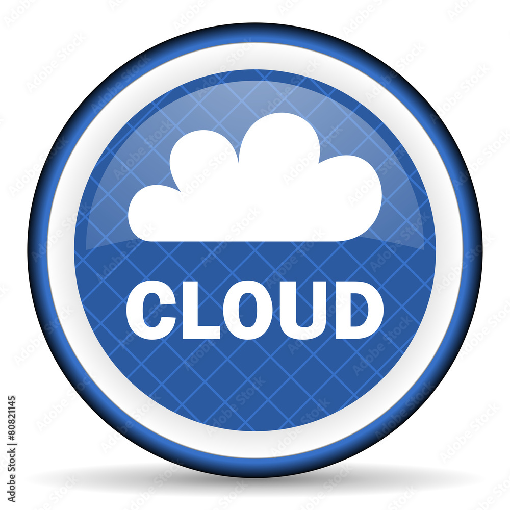 cloud blue icon cloud blue icon