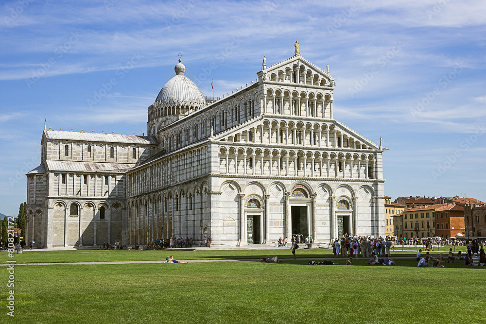Pisa Cathedral in summer in Italy