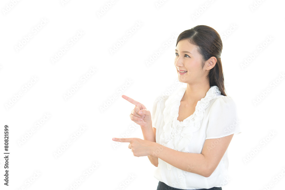 笑顔のOL 笑顔のOL