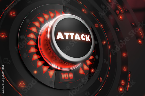 Tableau sur toile Attack Controller on Black Console.