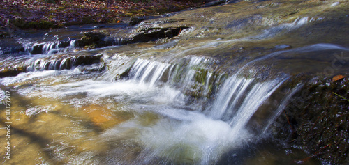 Small stream rolling down some rocks